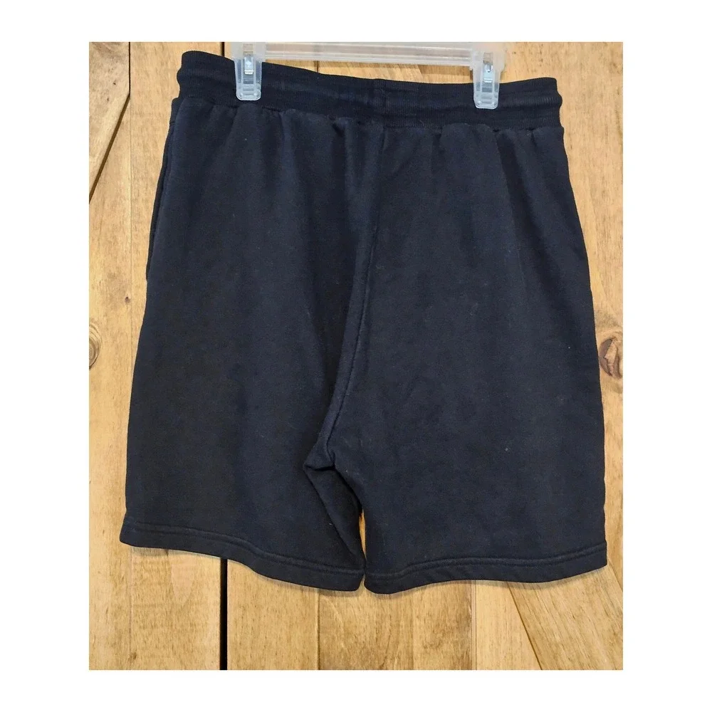 Sonneti Black Jersey Knit Brom Shorts Men M London Drawstring Casual Sporty #781